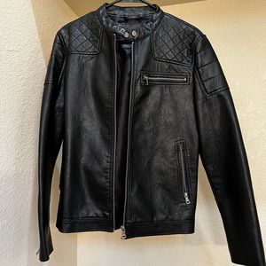 Mens Topman Leather Jacket